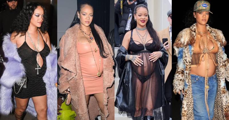 5 looks con los que Rihanna rompió los estereotipos de la ropa de maternidad