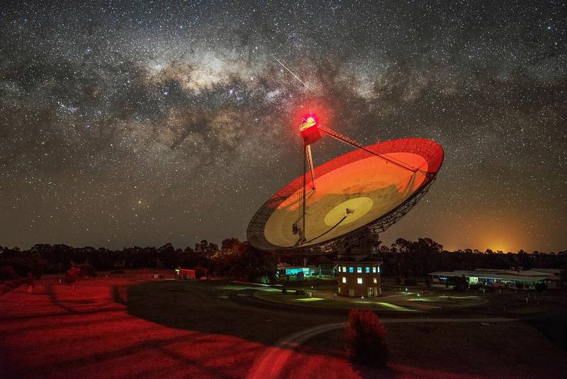 El radiotelescopio Parkes, en Nueva Gales del Sur, Australia. Foto: A. CHERNEY, CSIRO(NG)