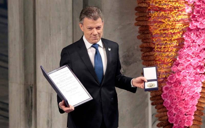 Video entrega del Premio Nobel de paz Juan Manuel Santos