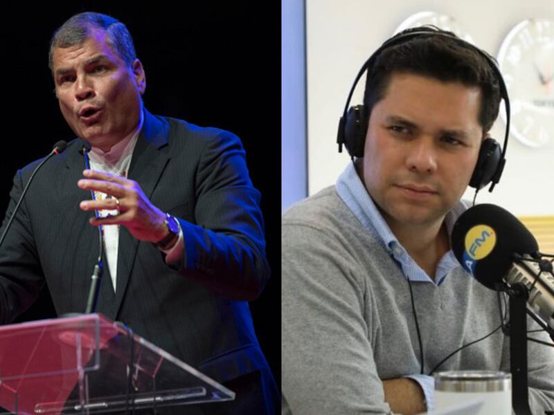 “Tenga los cojones” y “mediocre”: Luis Carlos Vélez y Rafael Correa protagonizaron acalorada discusión en vivo