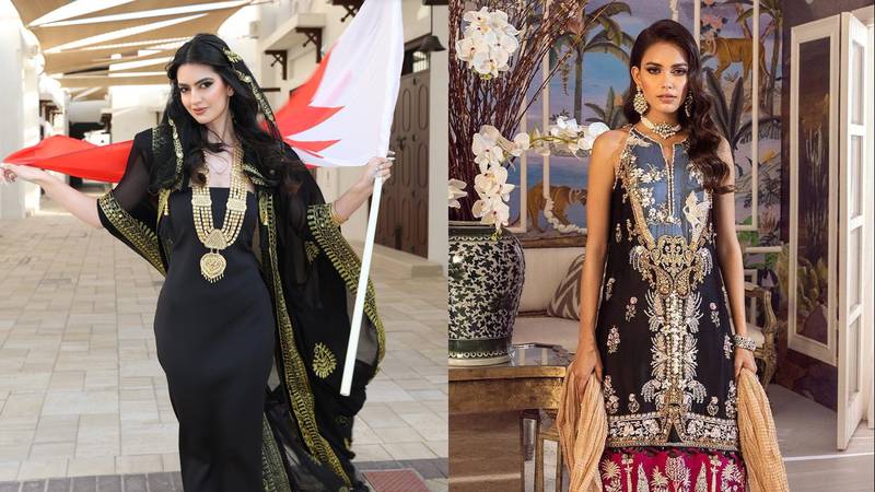 Las representantes de Baréin y Pakistán rompieron los esquemas al aparecer con un atuendo que suplantó el traje de baño en Miss Universo