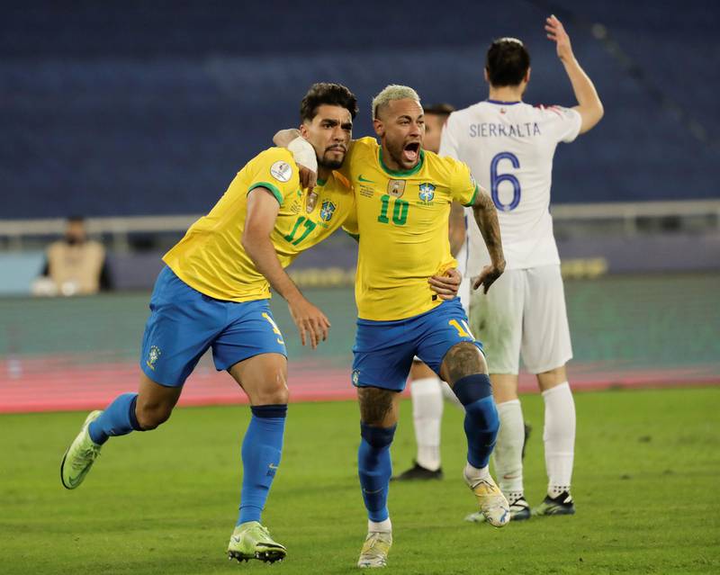Brasil venció a Chile en cuartos de final de la Copa América 2021.