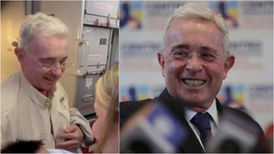 Álvaro Uribe fue la sensación en un vuelo comercial, el piloto lo homenajeo: “El mejor presidente de todos los tiempos”
