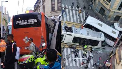 Choque múltiple del Tranvía en Medellín: resultaron involucrados un bus y dos motocicletas