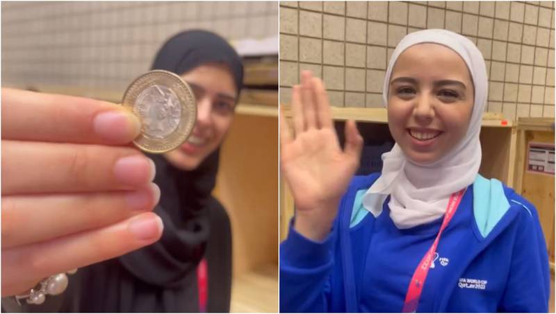 Ricardo Orrego agradeció con moneda de mil el detalle especial de dos qataríes