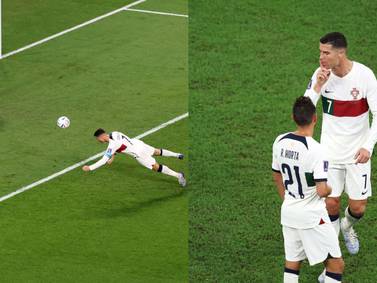 Cristiano ‘botó' un gol imperdible y se ‘salió de los chiros’ cuando lo cambiaron