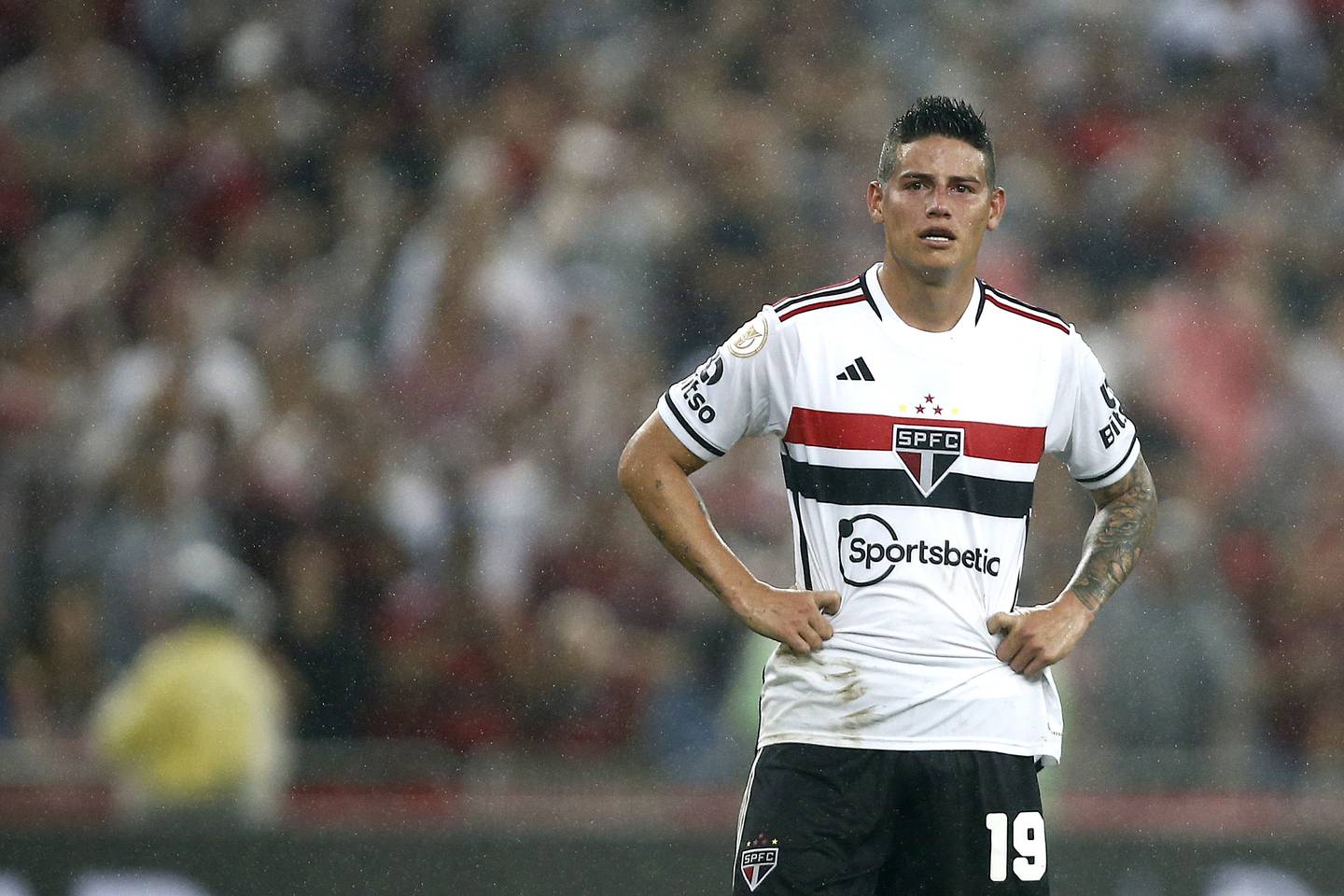 James Rodríguez quedó achantado tras el partido São Paulo Fortaleza