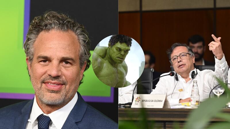 Mark Ruffalo, actor de Hulk, se vistió de verde para defender y resaltar el liderazgo del presidente Petro