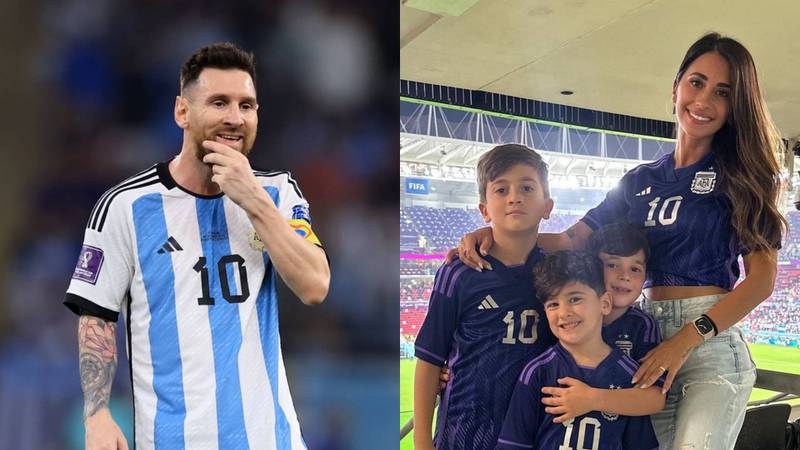 La reacción de Lionel Messi cuando vio a sus hijos celebrar el gol que hizo contra Australia