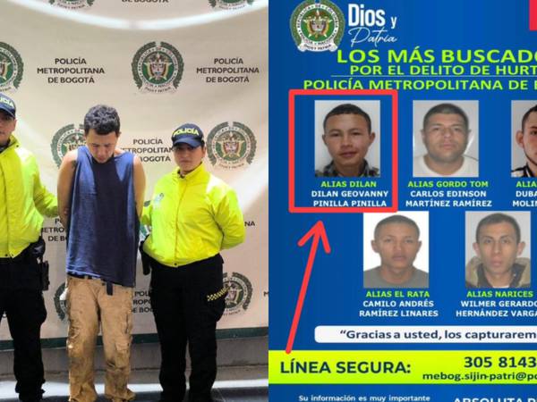 ¿Quién es alias ‘Dilan’, uno de los hombres más buscados en Bogotá y que fue capturado?