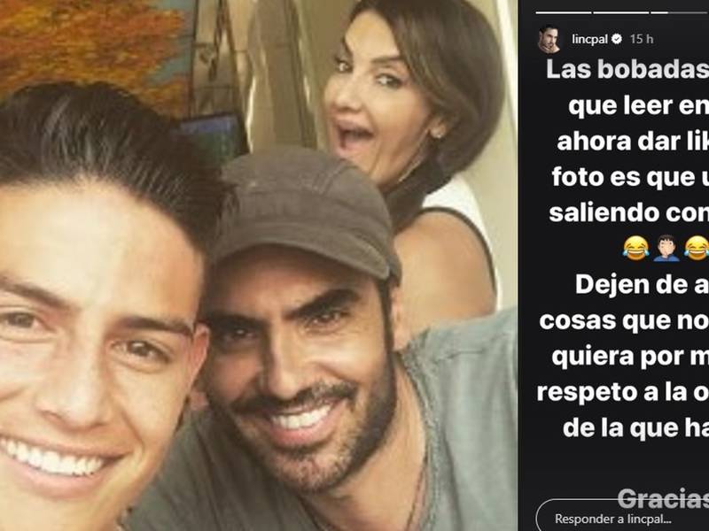 “Dejen de afirmar cosas que no son”: Lincoln Palomeque sobre supuesta relación con madre de James Rodríguez