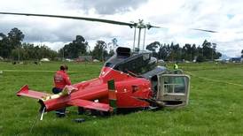 Helicóptero tuvo que realizar aterrizaje de emergencia en Chía