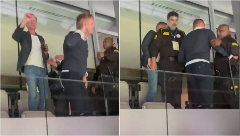 Padre de Haaland se alocó en el Bernabéu, lo sacó la policía y culpó a los hinchas rivales