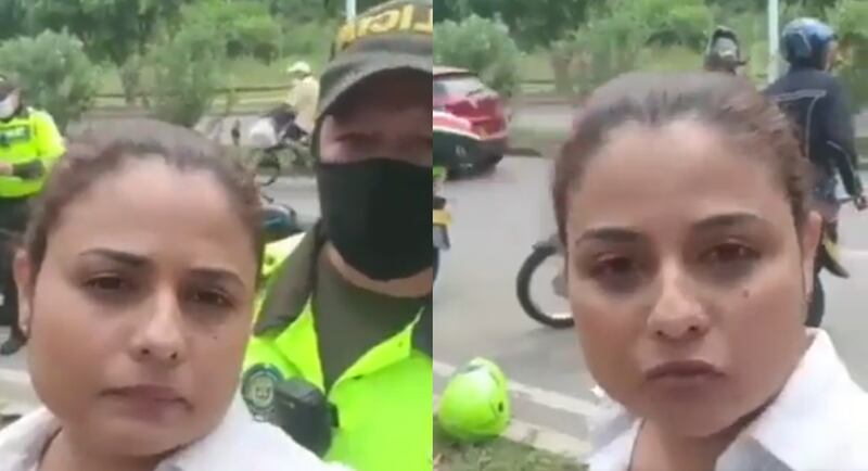 Policía puso en ridículo a mujer infractora