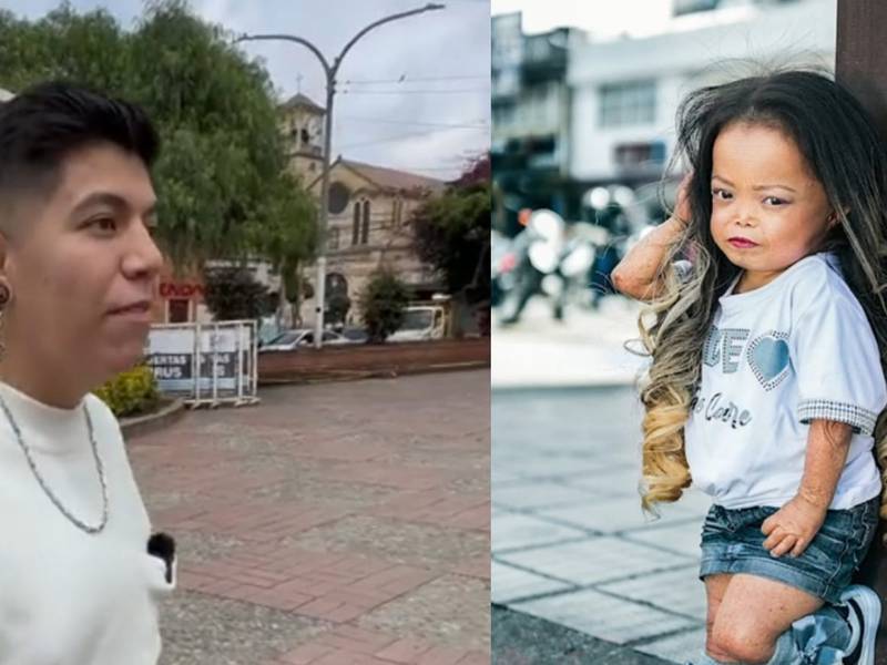 El reconocido fotógrafo de TikTok tuvo una sesión fotográfica con la mujer más pequeña de Colombia