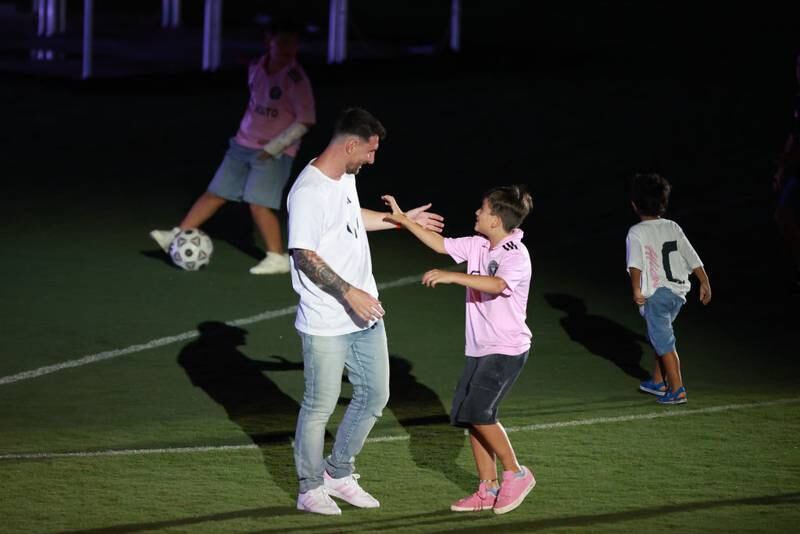Messi terminó humillado por uno de sus hijos en su presentación con el Inter de Miami