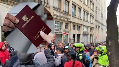 Se armó un ‘boroló' en la oficina de pasaportes del centro de Bogotá, la gente está furiosa por las demoras