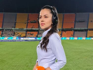 Para defender a jugador del Pereira, Sheyla García se ‘paró en la raya’ ante un periodista hincha del Junior