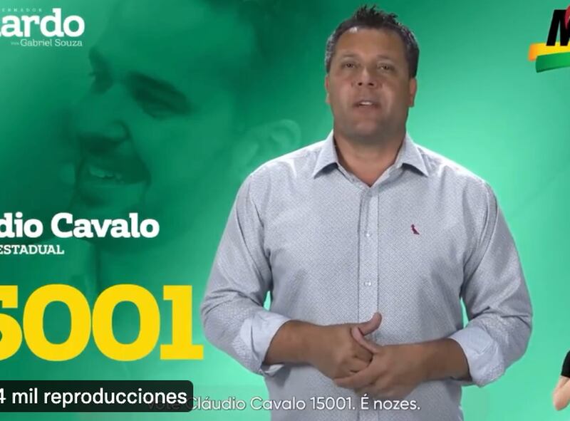 Candidato a diputado Claudio Cavalo.