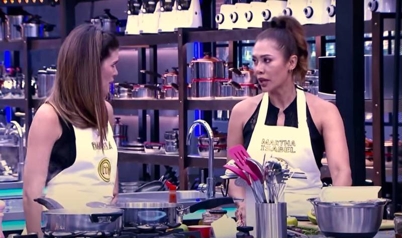 Martha Isabel Bolaños y Daniela Tapia se dieron malas caras según algunos participantes de 'MasterChef Celebrity Colombia'