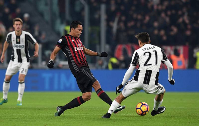 Gol de Carlos Bacca en Juventus VS AC Milan