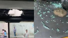 Reportan agresión a bus del MÍO: esta vez lanzaron enorme piedra por la ventana del conductor