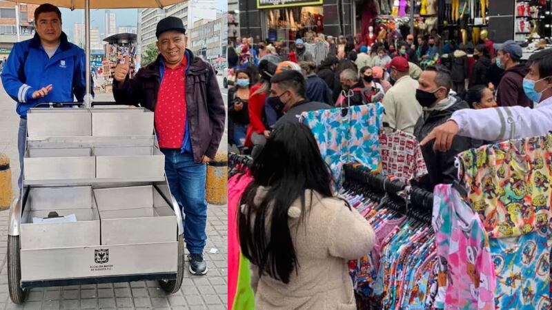 Vendedores ambulantes pagarían 'arriendo' por usar espacio público en Bogotá.