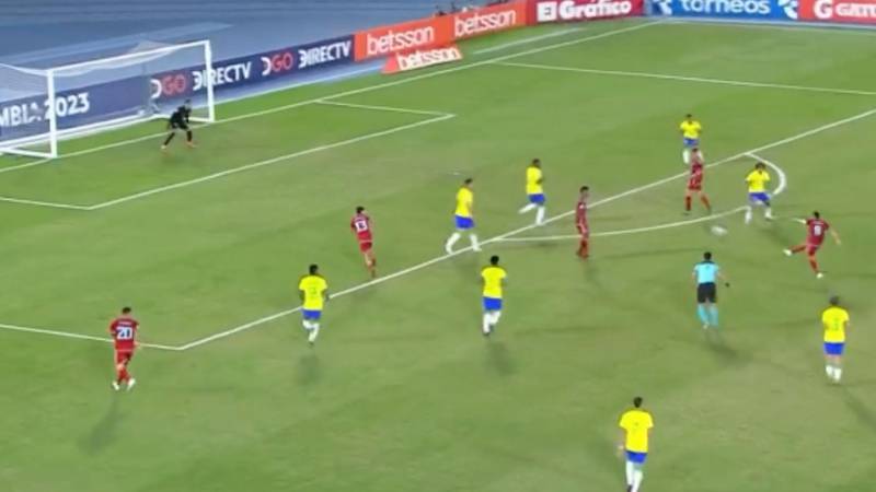 El golazo de Gustavo Puerta ante Brasil.
