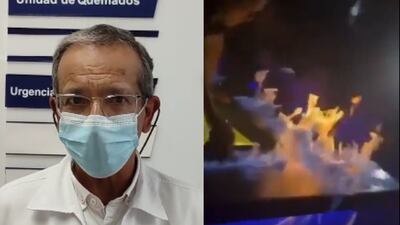 Revelan parte médico de joven quemada en medio de show de coctelería en San Gil