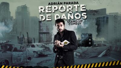 Adrián Parada sacó las ideas de su libreta para hacerlo reír con su show ‘Reporte de Daños’ 