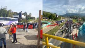 Bloquearon la vía Bogotá Girardot en pleno plan éxodo