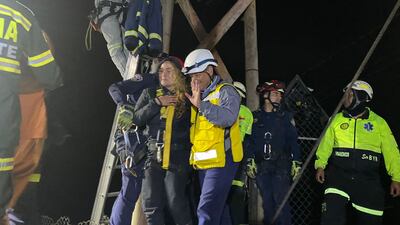 Así se logró el rescate de las cinco personas atrapadas a 300 metros de altura, en un teleférico de Caldas 