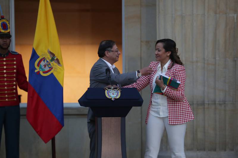 Gustavo Petro, presidente de Colombia, presentó el proyecto de reforma a la.salud en la Casa de Nariño
