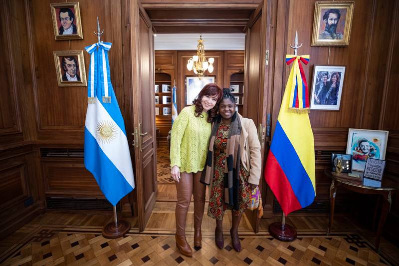 Francia Márquez se reunión con Cristina Kirchner