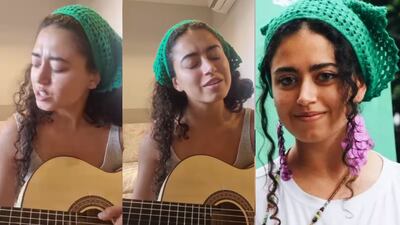 “Ni una menos”: Sofía Petro, hija de Gustavo Petro, mostró su talento como cantante en el Día de la mujer
