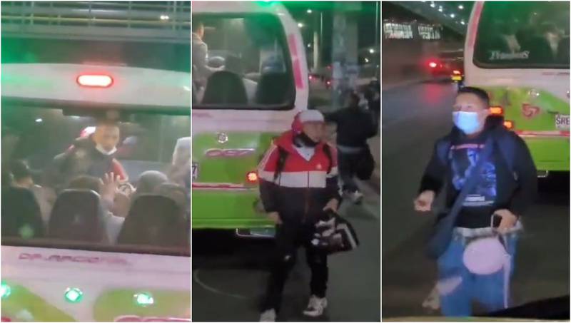 Ladrones quedaron en video cuando atracaron a los pasajeros de un bus