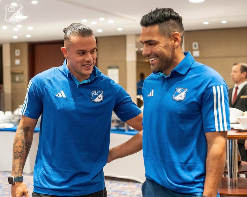 Primeras fotos de Radamel Falcao García con la camiseta de Millonarios