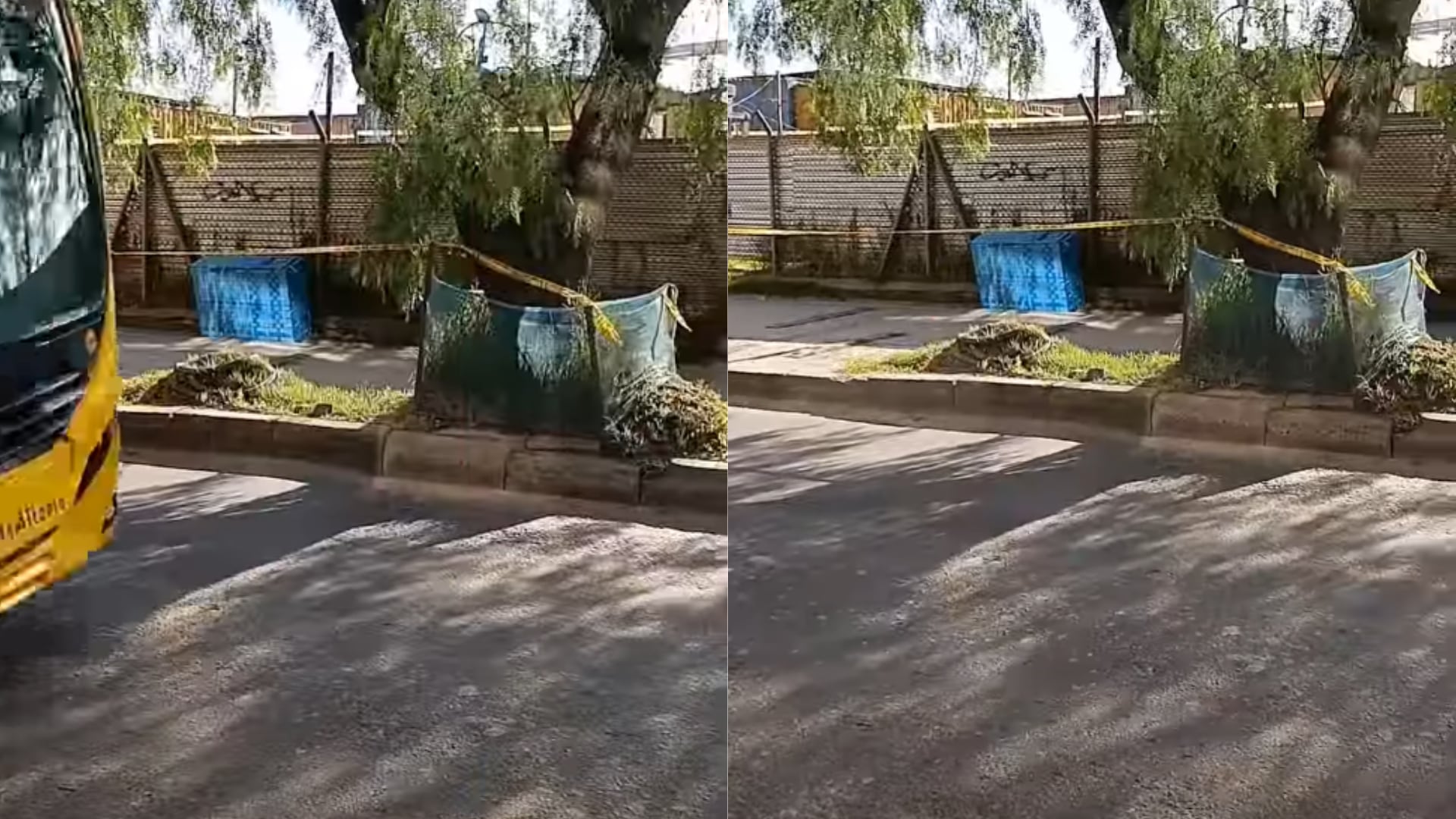 Hallan cuerpo en un armario en plena calle de Bogotá - Fotos: Capturas de pantalla de video compartido por CityTV el 22 de abril del 2026