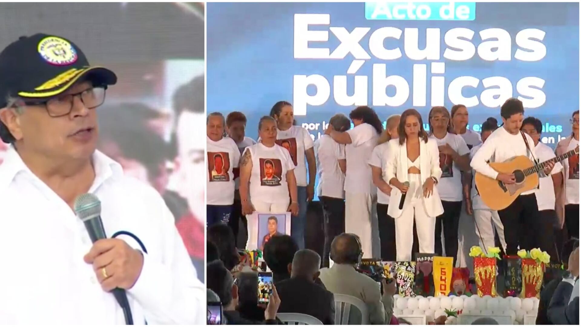 Acto de excusas públicas por falsos positivos octubre 2023