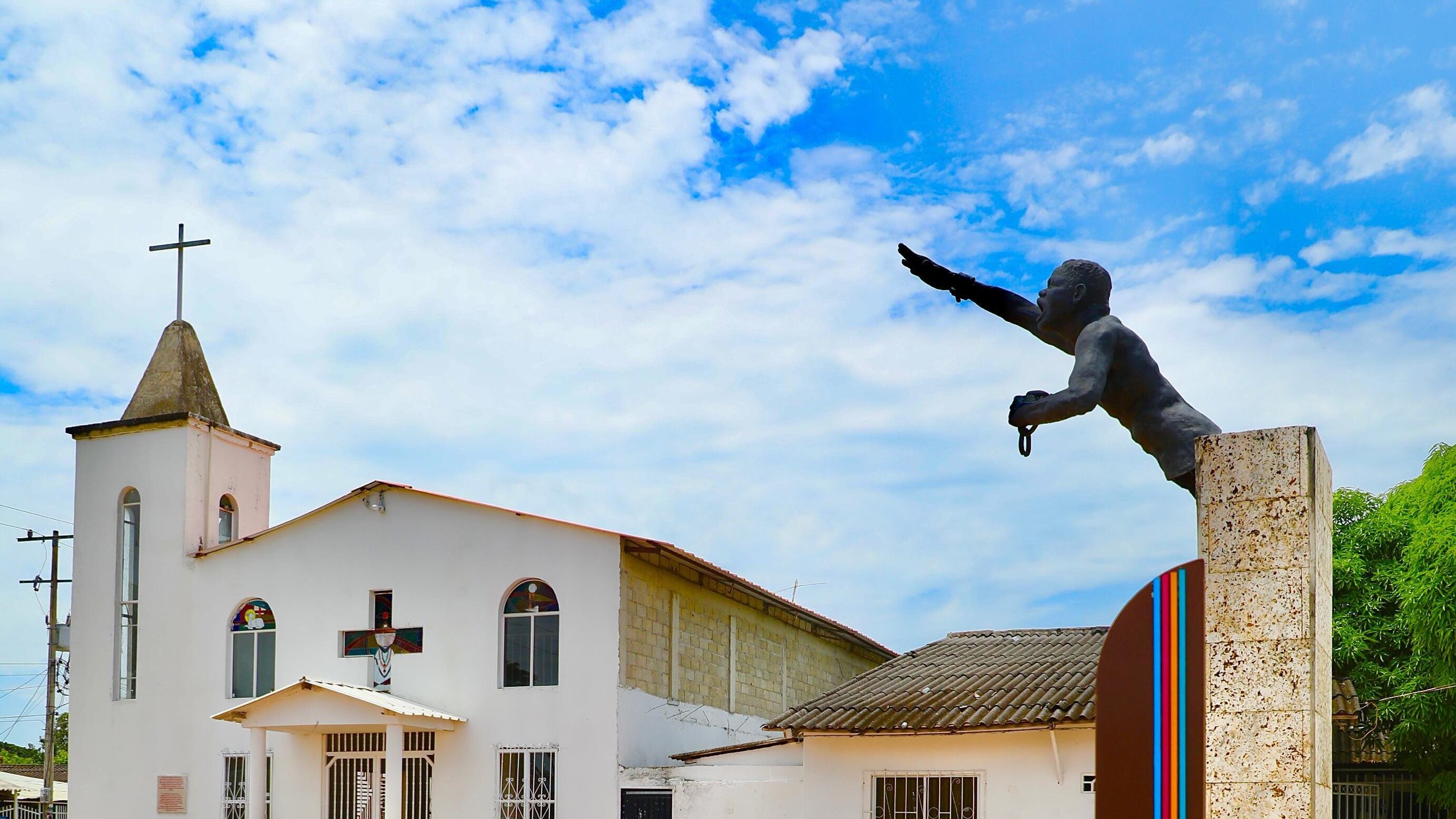 Foto semana de la Afrocolombianidad San Basilio de Palenque grita “libertad”.
