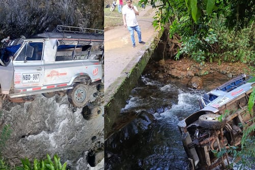 Tragedia escolar en Cali: campero cayó a un río dejando al conductor muerto y niños heridos