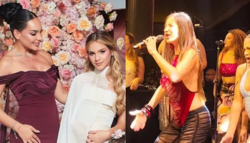 Foto Aria Vega canceló quinceaños y luego cantó en lujosa boda en Barranquilla.