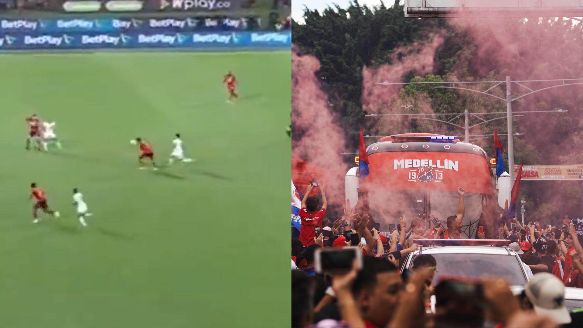 Gol de Léider Berrio - Fotos: Redes sociales del DIM