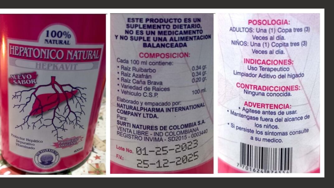 El suplemento dietario Hepkavit ya no se está produciendo en Colombia