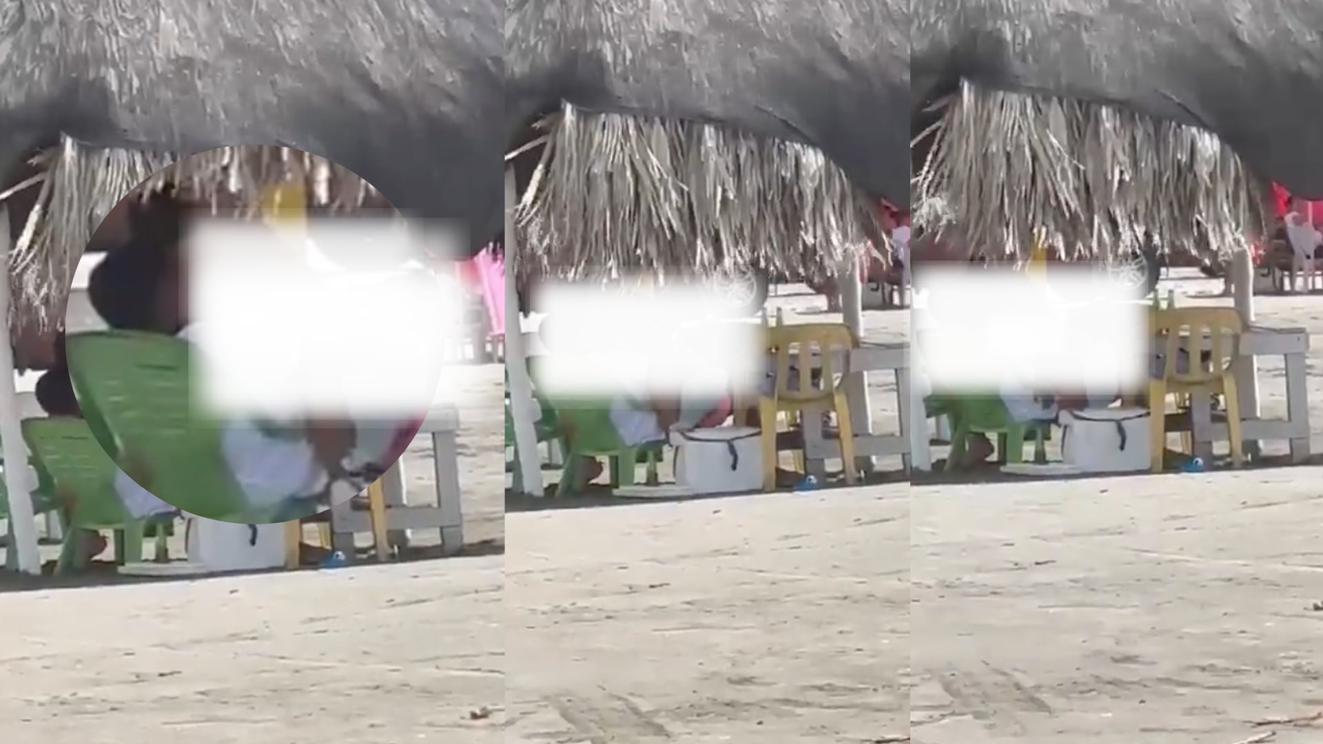 Pareja sosteniendo relaciones sexuales en una playa de Cartagena