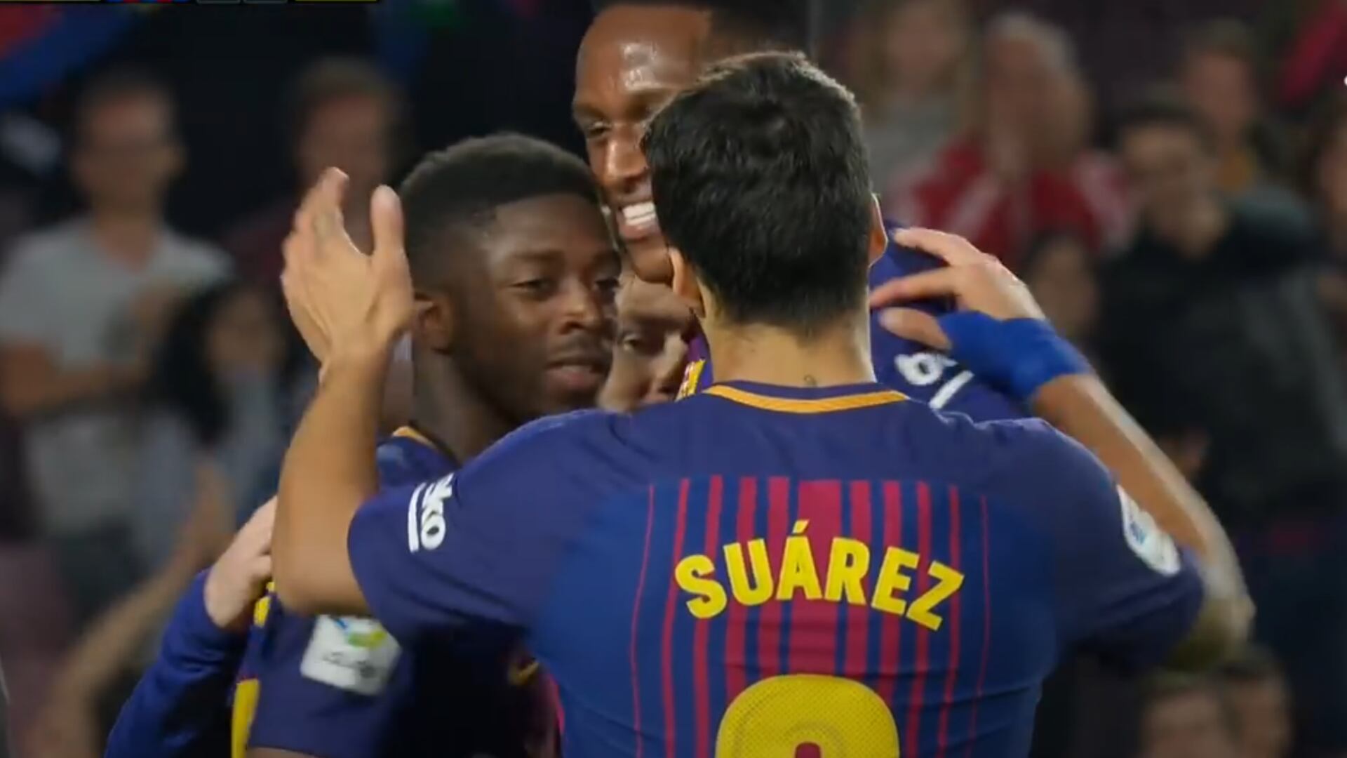 Desempolvaron gol que hizo Ousmane Dembélé en Barcelona con ‘asistencia’ de Yerry Mina
