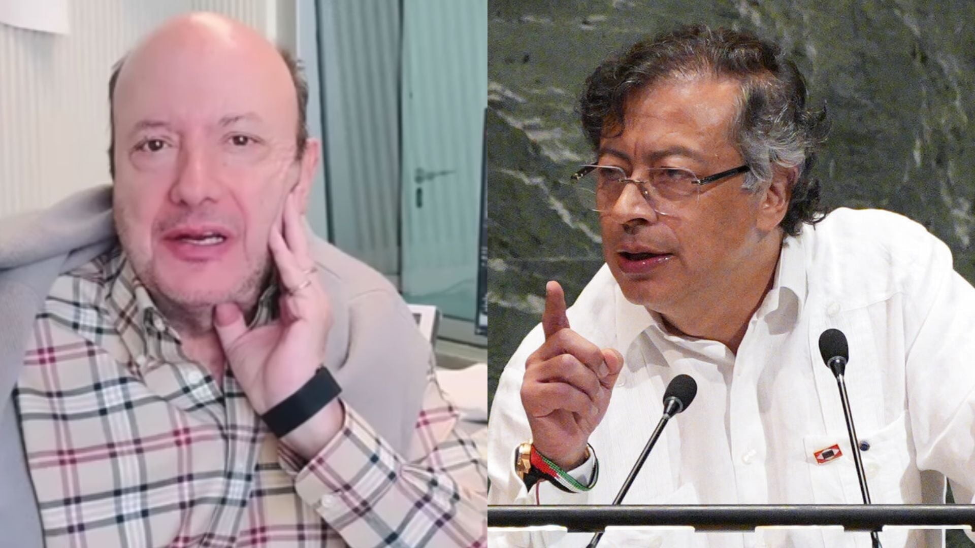 Petro y Julio Sánchez Cristo de la W Radio