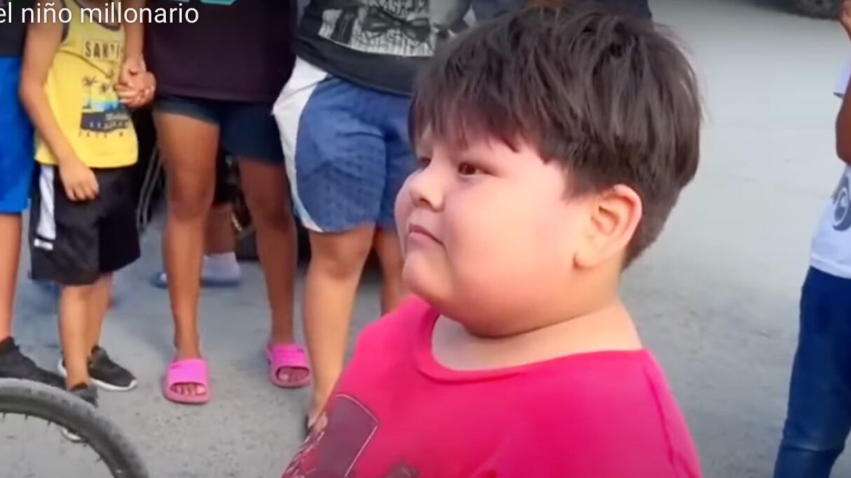 iker el niño millonario pantallazo tomado de YouTube