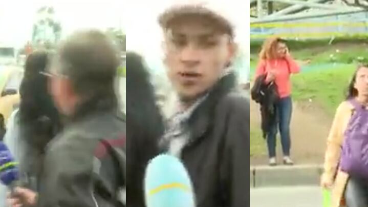Peatón insultó a periodista en Bogotá