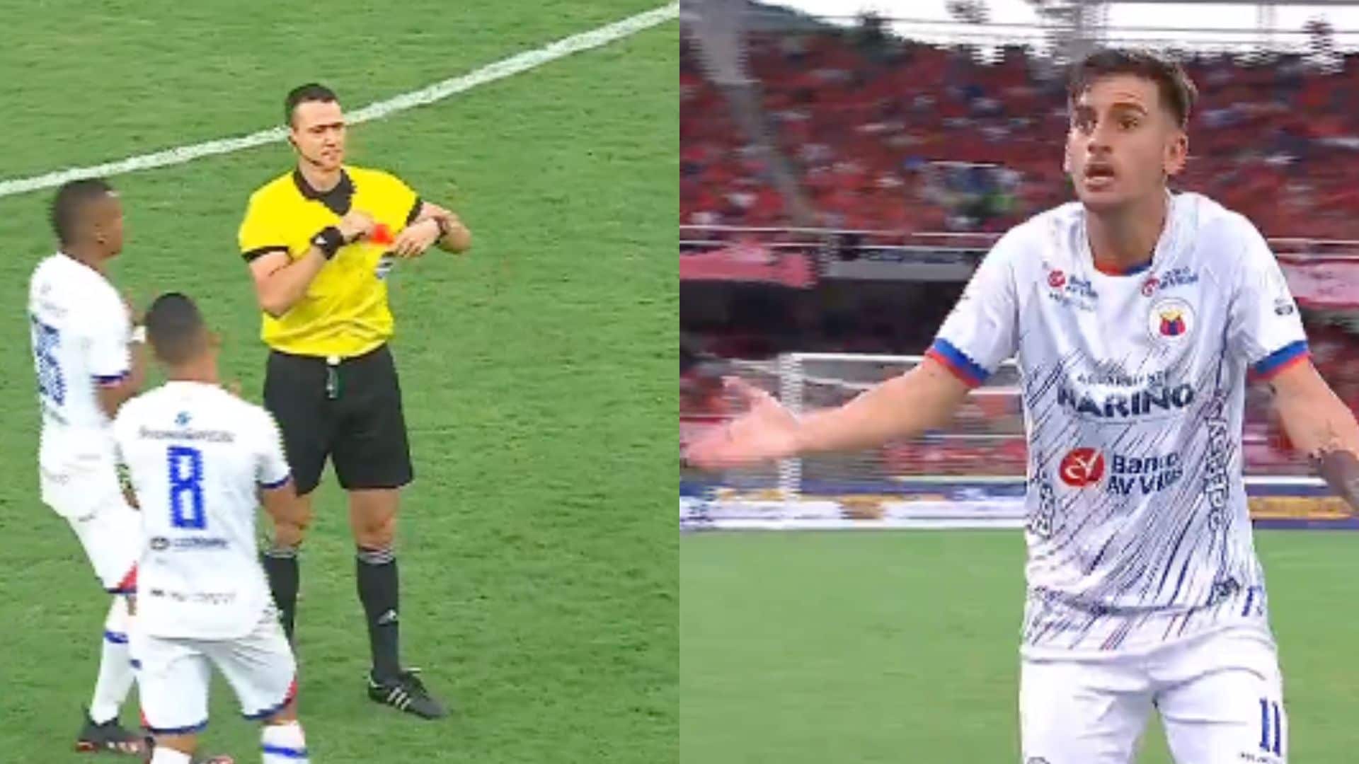 Facundo Boné se desahogó en Twitter luego de su expulsión ante América.